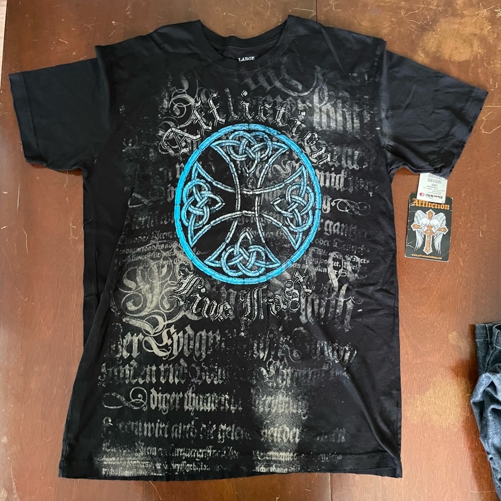 (SOLD) NWT affliction Y2K shirt
